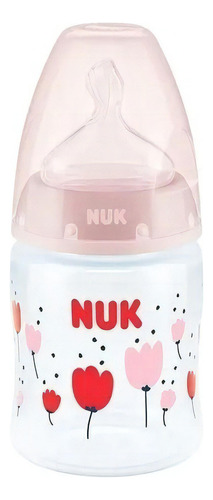 NUK First Choice mamadera con control de temperatura 0 a 6 meses 150ml rosa