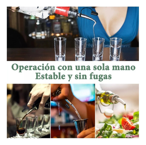 10 Boquillas Vertido, Vertedores Botellas Licor Kitchen Bar