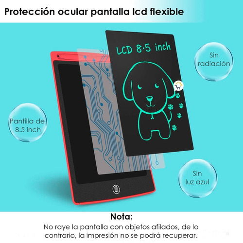 Tableta Mágica Lcd Digital Dibujo Escritura Niños Dju002