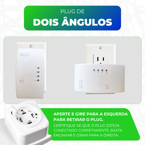 Repetidor Sinal Wifi Internet Wireless Roteador Extensor