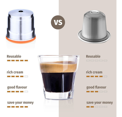 Cápsulas De Café De Acero Inoxidable Recargables