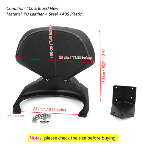 Z Respaldo De Pasajero De Motocicleta Para Yamaha Xmax 250