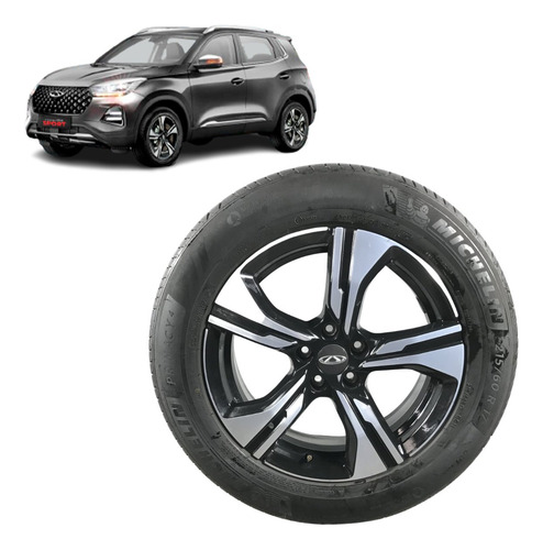 Roda C/ Pneu 215/60 R17 Chery Tiggo 5x 2023 2024 2025