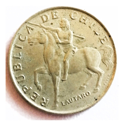 Moneda De 5 Escudos 1971 De Chile (lautaro)