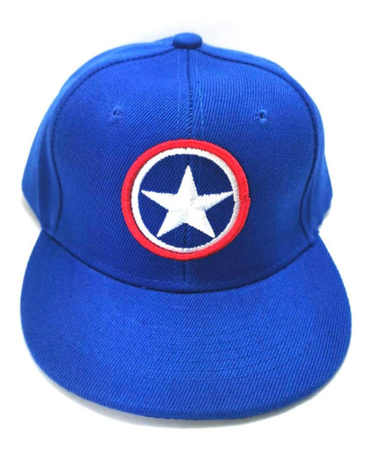 Imagen 1 de 4 de Gorra Plana Capitan America Niños Avengers Endgame War Envío