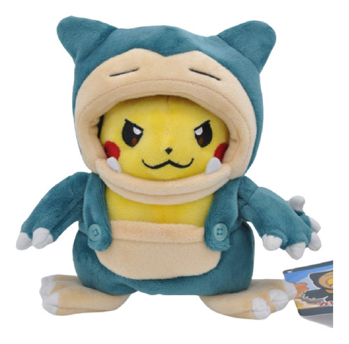 Peluche De Pikachu Disfrazado De Snorlax Anime