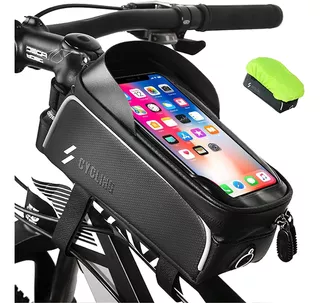 Bolsa De Manillar De Bicicleta Para Celular, Impermeable.