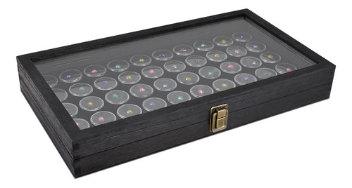 Organizador De Joyas Con Vitrina De Vidrio Y 50 Gemas.