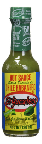 El Yucateco Salsa Picante Habanero Verde, 4 Oz