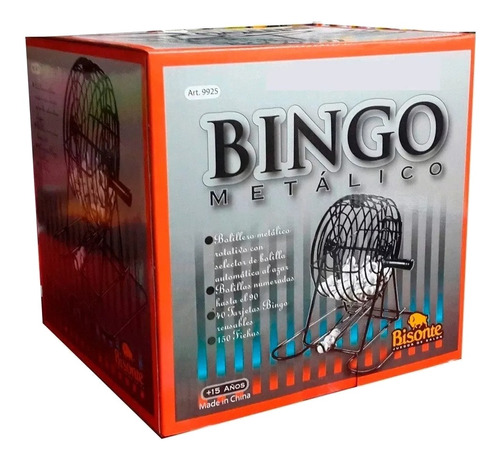 Imagen 1 de 4 de Juego de mesa Bingo Metálico Bisonte IM9925