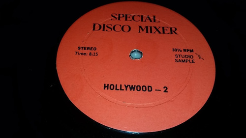 Special Disco Mixer Hollywood 2 Tapa Negra Muy Bueno 1979