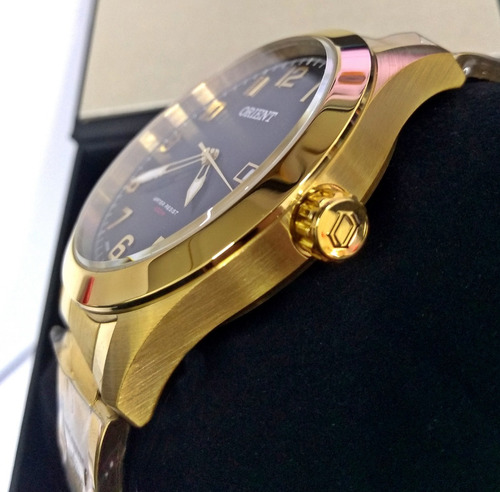 Imagem 5 de 8 de Relógio Orient Masculino Dourado Mgss1180 P2kx