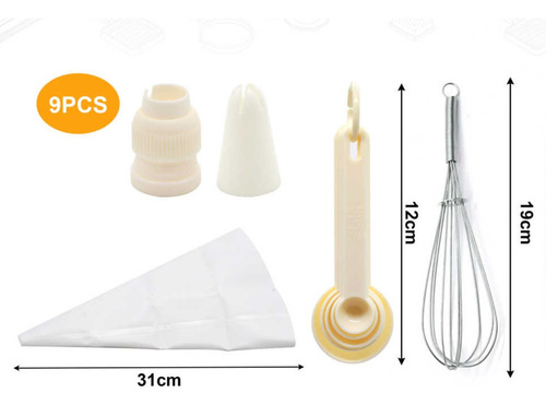 Juego Utensilios De Reposteria 9 Piezas