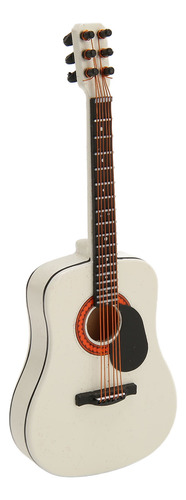 Guitarra Miniatura Modelo Mini Blanca De 5.1 Pulgadas De Lar