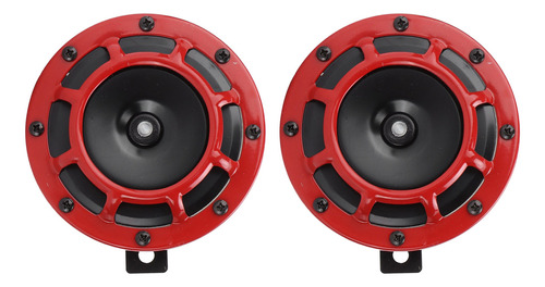 Par De Bocinas Rojas Compactas Super Tone Loud Blast, 12 V,