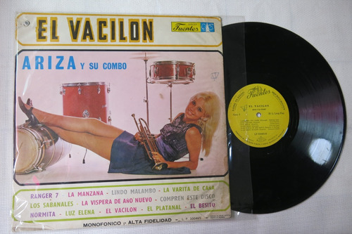 Vinyl Vinilo Lp Acetato Ariza Y Su Combo El Vacilon Paseaito