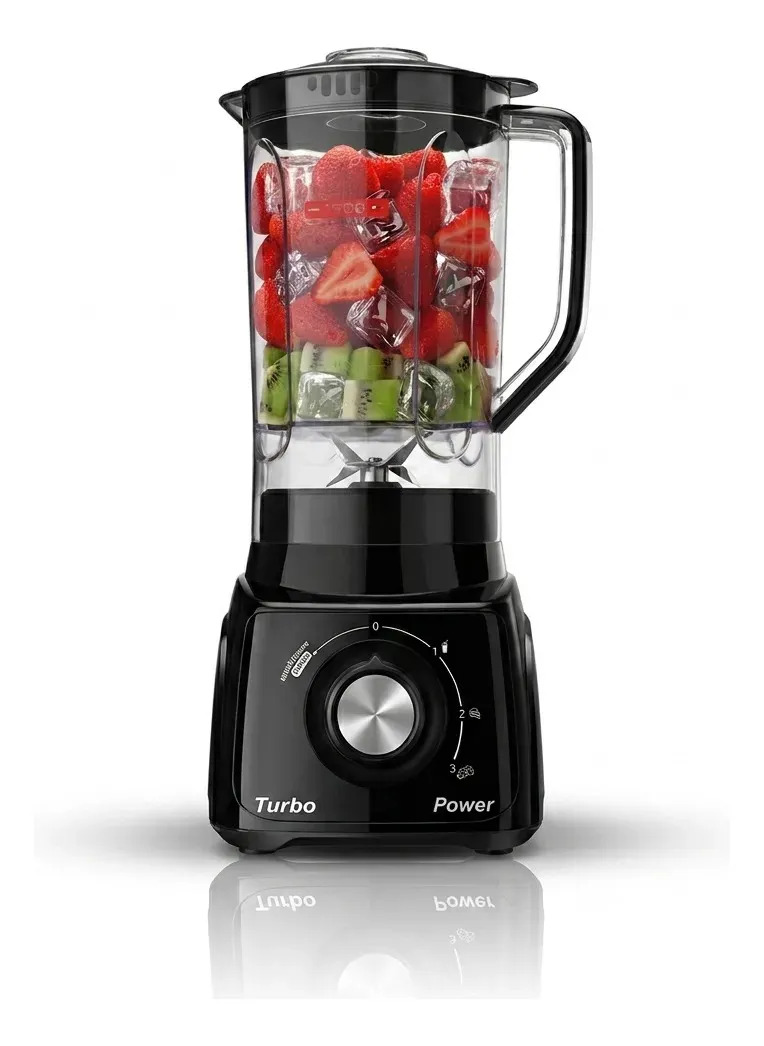 Liquidificador Turbo Power L-99-fb 550w 2.2l Mondial Cor Preto