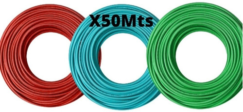 Cable Kalop 4mm Unipolar X 50mts Pack X 3 Colores A Elección