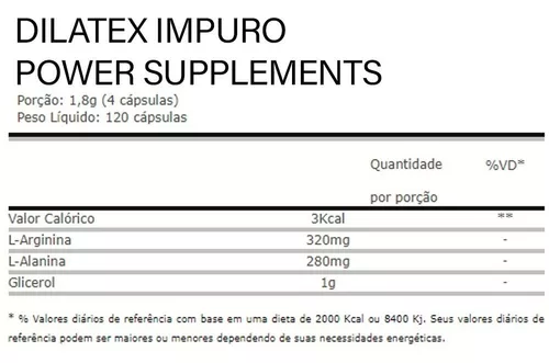 Dilatex Impuro (120 caps) - Power Supplements em Promoção na