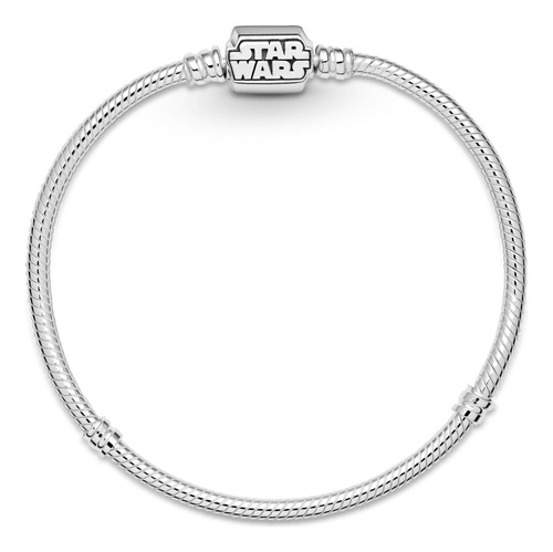 Pulsera Pandora Star Wars + Bolsa De Tela Color Plata Diámetro 0.04 Cm Largo 20 Cm
