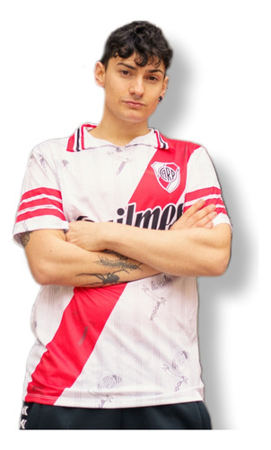 Divina Camiseta Rettro River Plate 1996 97 Enzo Francescoli 