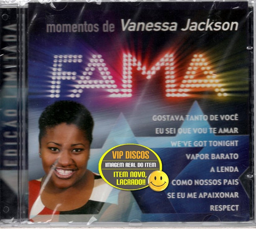 Cd Vanessa Jackson Programa Fama - Novo Lacrado Raro!!