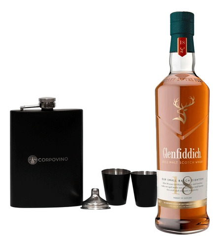 Whisky Glenfiddich 18 Años 750 Ml + Set Licorera Corpovino