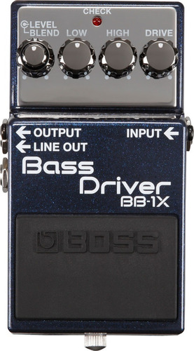Pedal Boss Bass Driver Bb-1x Overdrive Distorsion Para Bajo