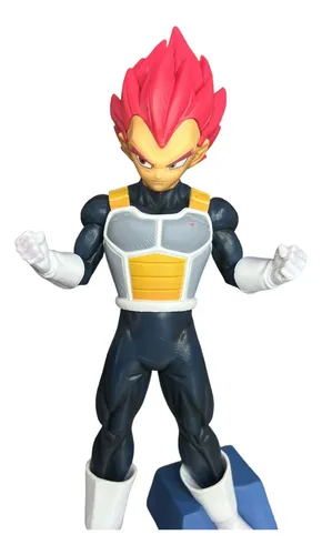 Figura Vegeta Fase Dios Rojo 14 Cm - Dragon Ball
