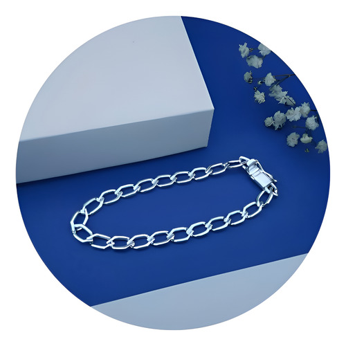 Pulsera Hombre Hexagonal Joya Regalo Papá Plata 950