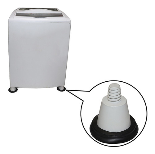 Pé Nivelador Brastemp Consul Kit 04 Pçs 5 6 7 8 9 10 11 12kg