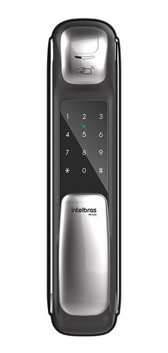 Imagem 2 de 6 de Fechadura Biometria Senha Digital Cartão Intelbras Fr630