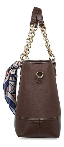 Bolsa Satchel Cloe Lelfi I Grande Color Marrón