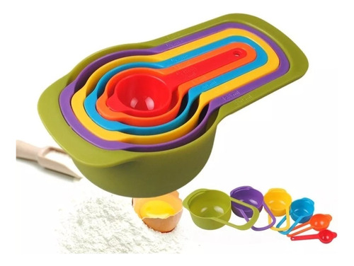 Kit Confeitaria Colheres Medidoras 6pçs Medida Bolo Cozinha