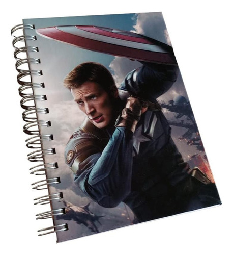 Cuaderno A5 Tapa Dura Capitán América
