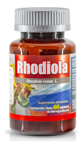 Rhodiola Rosea 60 Tabletas 660 Mg Pharmadan