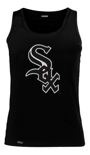 Camiseta Esqueleto Chicago White Sox Logo Beisbol Hombre Sbo