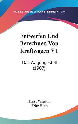 Libro Entwerfen Und Berechnen Von Kraftwagen V1: Das Wage...