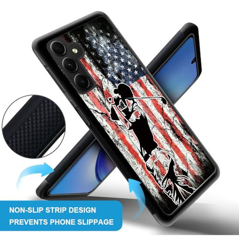 Funda Para Galaxy A15 5g Golf Flag Uso Rudo Rugoso