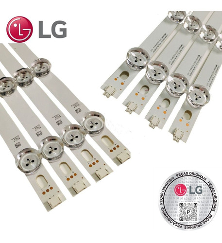 Imagem 2 de 3 de Kit Barra Led Tv LG 39ln5400 39la6200 39ln5700 Agf80284401