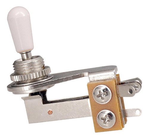 Acessório De Guitarra Elétrica Com Chave Prata E Branco