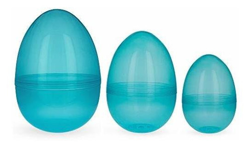 Juego De 3 Huevos De Pascua De Plástico Rellenables De Anida