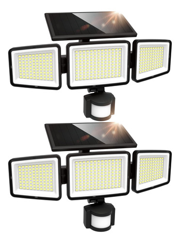 Ume Luces Solares Para Exteriores, 302 Led, 3000 Lumenes, Ip