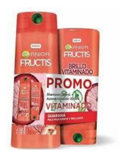 Pack Fructis Brillo Vitaminado Shampoo X350ml + Aco X200ml
