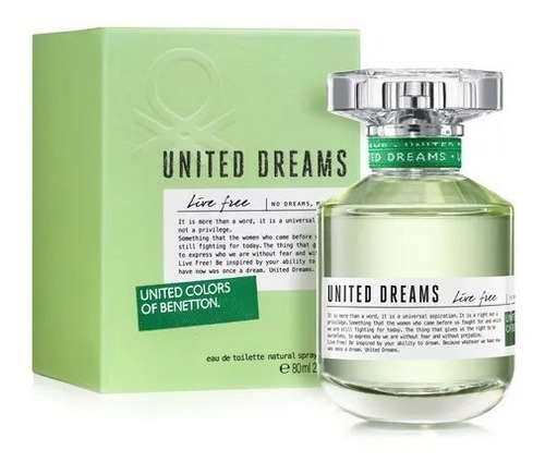 Perfume Benetton United Dreams Live Free Her 80ml Original