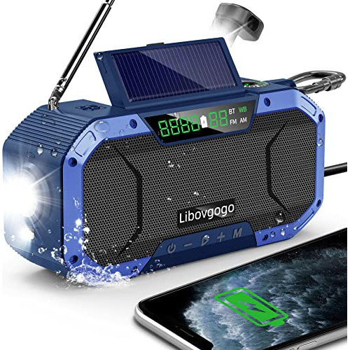 Radio De Emergencia Altavoz Bluetooth Prueba De Agua, R...