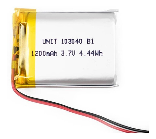 5 Piezas Bateria Recargable Lipo 3.7v 1200ma 103040