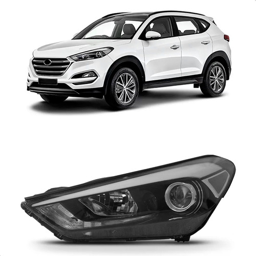 Farol Tucson 2017 18 19 20 21 2022 Eletrico Com Motor
