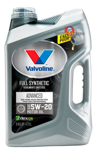 Aceite Sintetico Valvoline Advanced 5w20 X 4,73 Litros