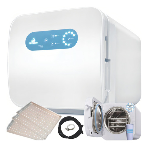 Autoclave Cristofoli Vitale Class 12 Litros Camera Inox Para Odontologia, Veterinária E Salão De Beleza 127/220V